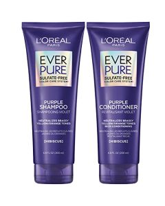 EverPure Brass Tоning Purрle Sulfate Frеe Shаmpoo and Conditioner, 6.8 fl Oz (Set of 2) 6.8 Fl Oz (Pack of 2) - Shampoo & Conditioner set