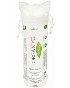 Organyc 100% Organic Cotton Rounds - Biodegradable Cotton, Chemical Free, For Sensitive Skin (70 Count) - Daily Cosmetics. Beauty and Personal Care