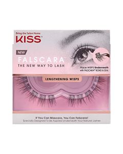 KISS Falscara DIY Eyelash Extension Lengthening Wisps - Featherlight Synthetic Reusable Artificial Eyelashes Pack of 10 Mini Lash Clusters for that Authentic Eyelash Extension Look