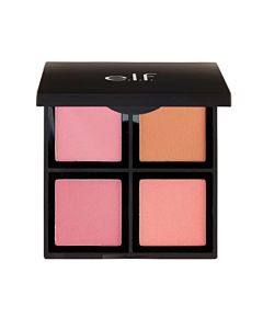 e.l.f. Cosmetics Powder Blush Palette, Four Blush Shades for Beautiful, Long-Lasting Pigment, Light