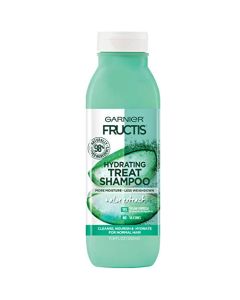 Garnier Fructis Hydrating Treat Shampoo, 98 Percent Naturally Derived Ingredients, Aloe, Nourish and Hydrate for Normal Hair, 11.8 fl. oz.