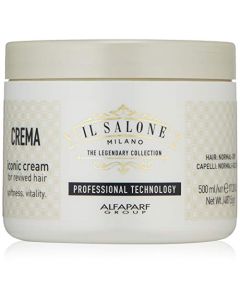 Il Salone Milano Professional Iconic Cream Mask for Normal to Dry Hair - Deep Conditioning Cream - Moisturizes and Adds Shine - 17.20 Oz. / 500ml, 33.81 Fl Oz. / 1000ml