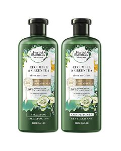 Herbal Essences, Volume Shampoo & Conditioner Kit With Natural Source Ingredients, For Fine Hair, Color Safe, BioRenew Cucumber & Green Tea, 13.5 fl oz, Kit