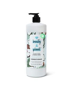Love Beauty and Planet Volume and Bounty Thickening Conditioner Coconut Water and Mimosa Flower Hair Thickener for Fine Hair Silicone-Free, Vegan, Volume Hair Products 32.3 oz