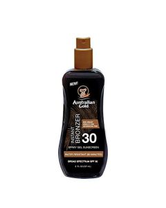 Australian Gold Spray Gel Sunscreen with Instant Bronzer SPF 30, 8 Ounce | Moisturize & Hydrate Skin | Broad Spectrum | Water Resistant | Non-Greasy | Oxybenzone Free | Cruelty Free
