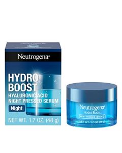 Neutrogena Hydro Boost Night Moisturizer for Face, Hyaluronic Acid Facial Serum for Dry Skin, Oil-Free and Non-Comedogenic, 1.7 oz