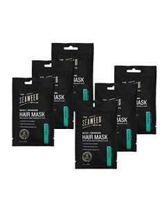 The Seaweed Bath Co. Detox Repairing Hair Mask (6-pack), Awaken Scent (Rosemary & Mint), Natural Organic Seaweed, Apple Cider Vinegar, Vegan, Paraben Free, 6x1.5 oz.