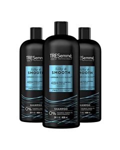 TRESemmé Shampoo Smooth and Silky 3 Count Tames and Moisturizes Dry Hair With Moroccan Argan Oil For Professional Quality Salon-Healthy Look And Shine 28 oz