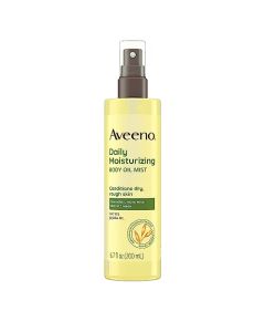 Aveeno Daily Moisturizing Dry Body Oil Mist with Oat and Jojoba Oil for Dry, Rough Sensitive Skin, Nourishing & Hypoallergenic Body Spray, Paraben-, Silicone- & Phthalate-Free, 6.7 fl. oz