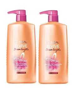 L'Oreal Paris Elvive Dream Lengths Shampoo and Conditioner Kit, Paraben Free, 1 kit