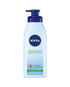 NIVEA Breathable Nourishing Body Lotion Fresh Fusion - No Sticky Feel, Dry To Very Dry Skin, 13.5 Ounce