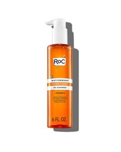 RoC Multi Correxion Revive + Glow Gel Facial Cleanser With Vitamin C, & Glycolic Acid, Paraben-Free, Sulfate-Free Skin Care, 6 Ounces