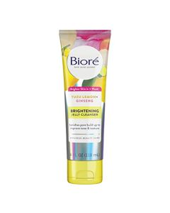 Bioré Daily Brightening Jelly Cleanser, 4 Fluid Ounces, to Banish Pore Build Up and Improve Tone and Texture, For Brighter Skin, For All Skin Types