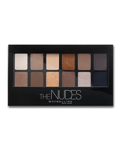 Maybelline The Nudes Eyeshadow Palette Makeup, 12 Pigmented Matte & Shimmer Shades, Blendable Powder, 1 Count