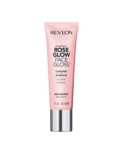 Face Primer by Revlon, PhotoReady Face Gloss Rose Glow, Face Makeup for All Skin Types, Hydrates, Illuminates & Moisturizes, Infused with Glycerin & Olive Oil Extract, 80% Water, 1 Fl Oz