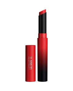 Maybelline New York Color Sensational Ultimatte Matte Lipstick, Non-Drying, Intense Color Pigment, More Ruby, Ruby Red, 1 Count