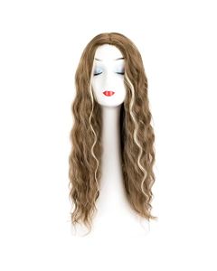 Nuomanvia Brown Wig with Highlight 26 inch Long Synthetic Wigs for Women
