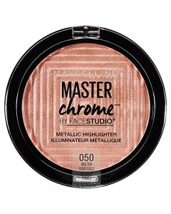 Maybelline New York Facestudio Master Chrome Metallic Highlighter Makeup, Molten Rose Gold, 0.24 oz.