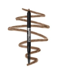 Maybelline TattooStudio Waterproof Eyebrow Pencil, Sharpenable, Longwear, Long Lasting Eyebrow Pencil, Defined Brows, Pigment Brow Pencil, Soft Brown, 1 Count