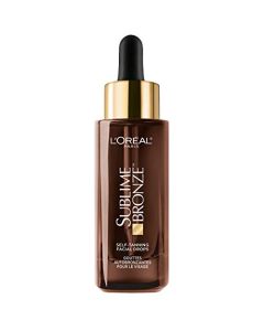 L'Oreal Paris Sublime Bronze Self Tanning Facial Drops with Hyaluronic Acid, Gradual Tan, Fragrance-Free, 1 fl. Oz