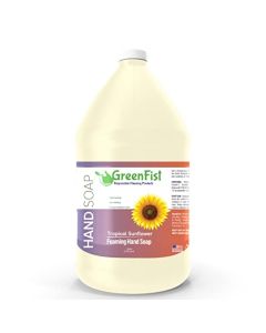 GreenFist Foaming Hand Soap Refills Coconut Oil and Aloe Vera Tropical Hawaii Sunflower Scent Jug Foam Refill for Dove, Bath And Body Works, Method, Michel, Dial ,JR Watkins Made in USA , 128 ounce (1 Gallon)