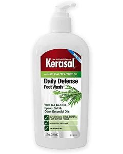 Kerasal Daily Defense Foot Wash Daily Cleanser with Tea Tree Oil, 12 Ounce