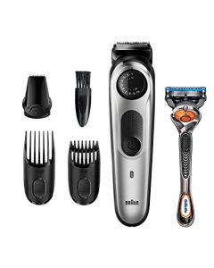 Braun Beard Trimmer BT5260, Hair Clippers for Men, Cordless & Rechargeable, Mini Foil Shaver, Detail Trimmer with Gillette ProGlide Razor