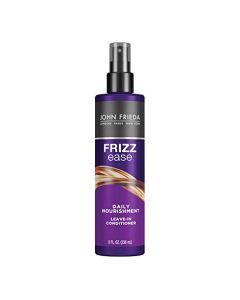 John Frieda Frizz Ease Daily Nourishment Leave-In Conditioner, Anti Frizz Conditioner and Heat Protectant for Frizz-prone Hair, 8 oz, with Vitamin A, C, and E
