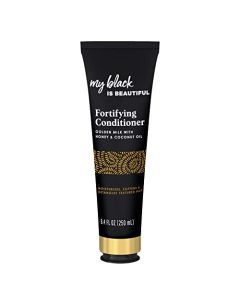 My Black is Beautiful Golden Milk Fortifying Conditioner, 8.4 Fl Oz — Sulfate Free, Moisturizing Conditioner for Curly and Coily Hair with Coconut Oil, Honey, and Turmeric (Packaging May Vary)