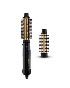 Conair 2-in-1 Hot Air Curling Combo, Includes 1.5-inch Curl Brush and 1-inch Aluminum Bristle Brush