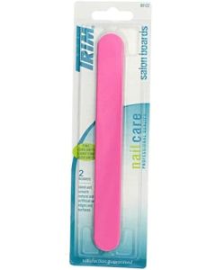 Trim Nail Files, 2 Count – Dual-Sided Nail Board with 280/320 Grit – Cushioned, Easy Grip for Comfortable Use – Emery Boards for Smoothing & Finishing Nails