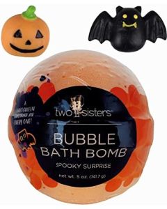 Spooky Bath Bombs for Kids with Surprise Squishy Toy Inside. Halloween Bath Bomb, Moisturizes Dry Sensitive Skin, Releases Color, Scent, and Bubbles. by Two Sisters Spa
