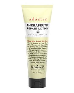 Adamia Therapeutic Repair Lotion with Macadamia Nut Oil and Promega-7, 4 Ounce Tube - Fragrance Free, Paraben Free, Non GMO