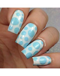 Twinkled T - Nail Vinyl Stencils for Easy Nail Art Design (Bubble)