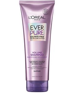 L'Oreal Paris EverPure Volume Sulfate Free Shampoo for Color-Treated Hair, Volume + Shine for Fine, Flat Hair, with Lotus Flower, 11 Fl; Oz (Packaging May Vary)