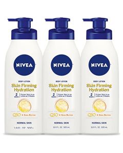 NIVEA Item Name Skin Firming Body Lotion with Q10 and Shea Butter, Skin Firming Lotion, Moisturizing Shea Butter Lotion, 16.9 Fl Oz (Pack of 3)