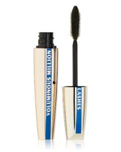 L'Oreal Paris Voluminous Million Lashes Waterproof Mascara, Blackest Black, 0.32 Ounces