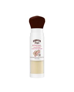 Hawaiian Tropic Mineral Powder Sunscreen Brush, SPF 30 | SPF Powder Sunscreen for Face, Brush On Sunscreen Powder for Face, Translucent Powder Sunscreen, SPF 30