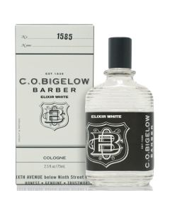 C.O. Bigelow Elixir White Cologne - No. 1585, 2.5 fl oz, Cologne for Men, Modern, Fresh, Refined Clean Citrus & Peppery Wood Long Lasting Mens Cologne