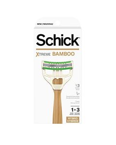 Schick Xtreme Bamboo Razor — Eco Friendly Razor, Bamboo Disposable Razors Men, Bamboo Razor Handle