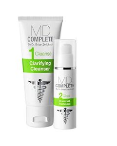MD Complete Acne Clearing Duo Step 1 Salicylic Acid 2.0% Cleanser 3.0 fl oz + Step 2 Benzoyl Peroxide 4.5% Breakout Treatment 1.0 fl oz |60 Day Supply