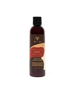 As I Am Leave In Conditioner - 8 Ounce - with Coconut, Amla, Green Tea & Saw Palmetto - Conditions & Softens - Moisturizes & Strengthens - Prevents Tangles - Eases Wet Combing - Seals Cuticles - Vegan & Cruelty Free