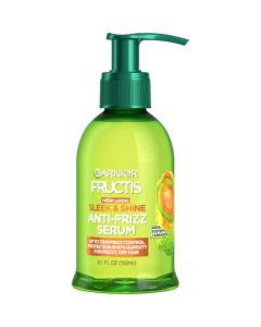 Garnier Fructis Sleek & Shine Anti-Frizz Serum for Frizzy, Dry Hair, Argan Oil, 5.1 Fl Oz, 1 Count (Packaging May Vary)