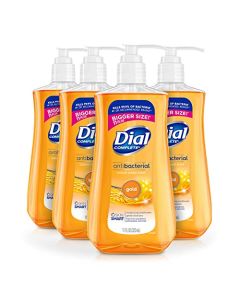 Dial Complete Antibacterial Liquid Hand Soap, Gold, 11 fl oz (Pack of 4)