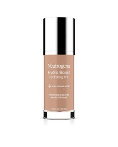 Neutrogena Hydro Boost Hydrating Tint with Hyaluronic Acid, Lightweight Water Gel Formula, Moisturizing, Oil-Free & Non-Comedogenic Liquid Foundation Makeup, 50 Soft Beige, 1.0 fl. oz