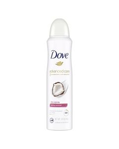 Dove Advanced Care Dry Spray Antiperspirant Deodorant For Women Caring Coconut With 48 Hour Protection, Soft And Comfortable Underarms 3.8 oz