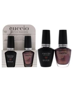Cuccio Colour Matchmaker - Professional Nail Lacquer With An LED And UV Gel Polish - Made With Triple Pigmentation Technology For Rich Coverage In One Coat - Getting Into Truffle - 2 Pc Kit