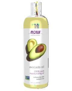 NOW Solutions, Avocado Oil, 100% Pure Moisturizing Oil, Nutrient Rich and Hydrating, 16-Ounce