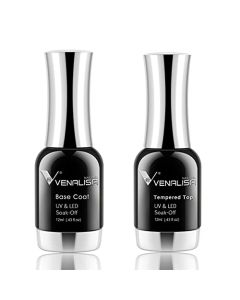 VENALISA 2PCS Base&Top Coat Gel Polish Nail