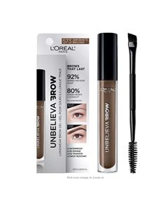 L'Oreal Paris Unbelieva-Brow Longwear Waterproof Tinted Brow Gel, Warm Brunette